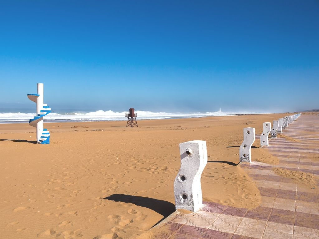 Beddouza beach in Morocco