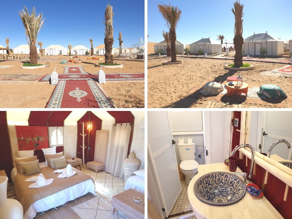 Luxury desert camp in Merzouga