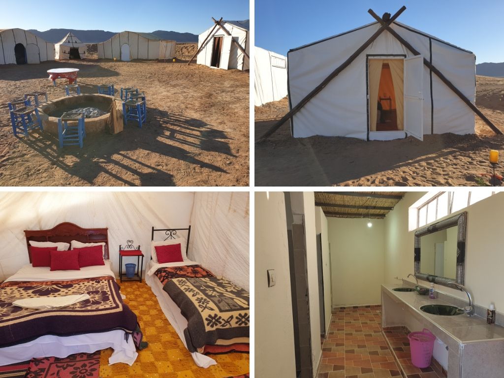 Standard desert camp in Zagora