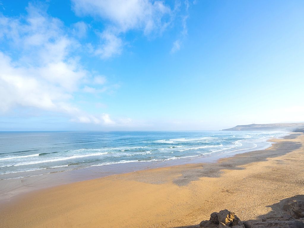 Tamri beach in Morocco