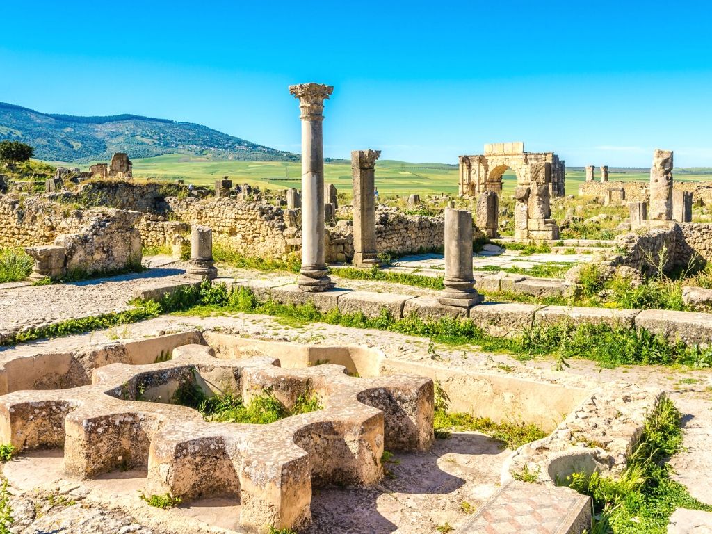 Volubilis Archaeological site Morocco