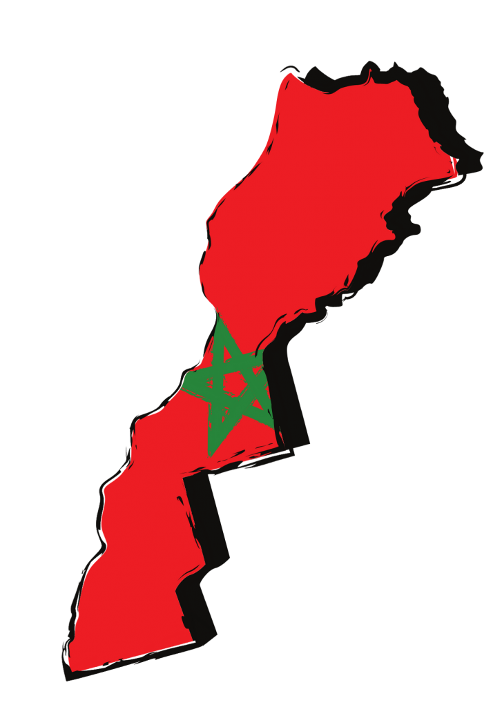 Map of Morocco with best places to visit in Morocco